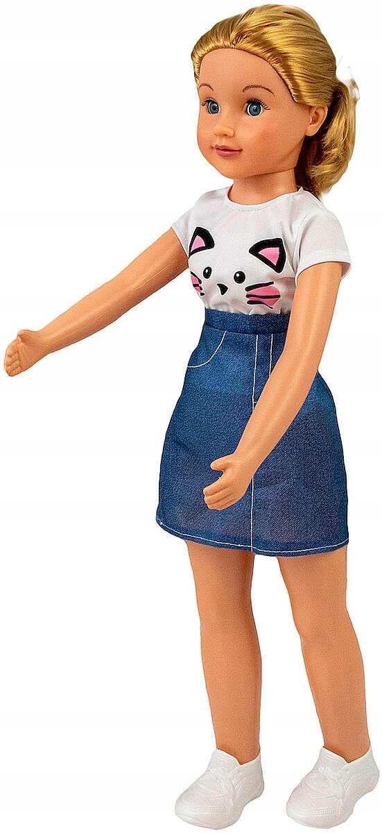 DUŻA LALKA CHODZĄCA CHODZI ZA RĘKĘ 70cm Smily Play Bohater brak