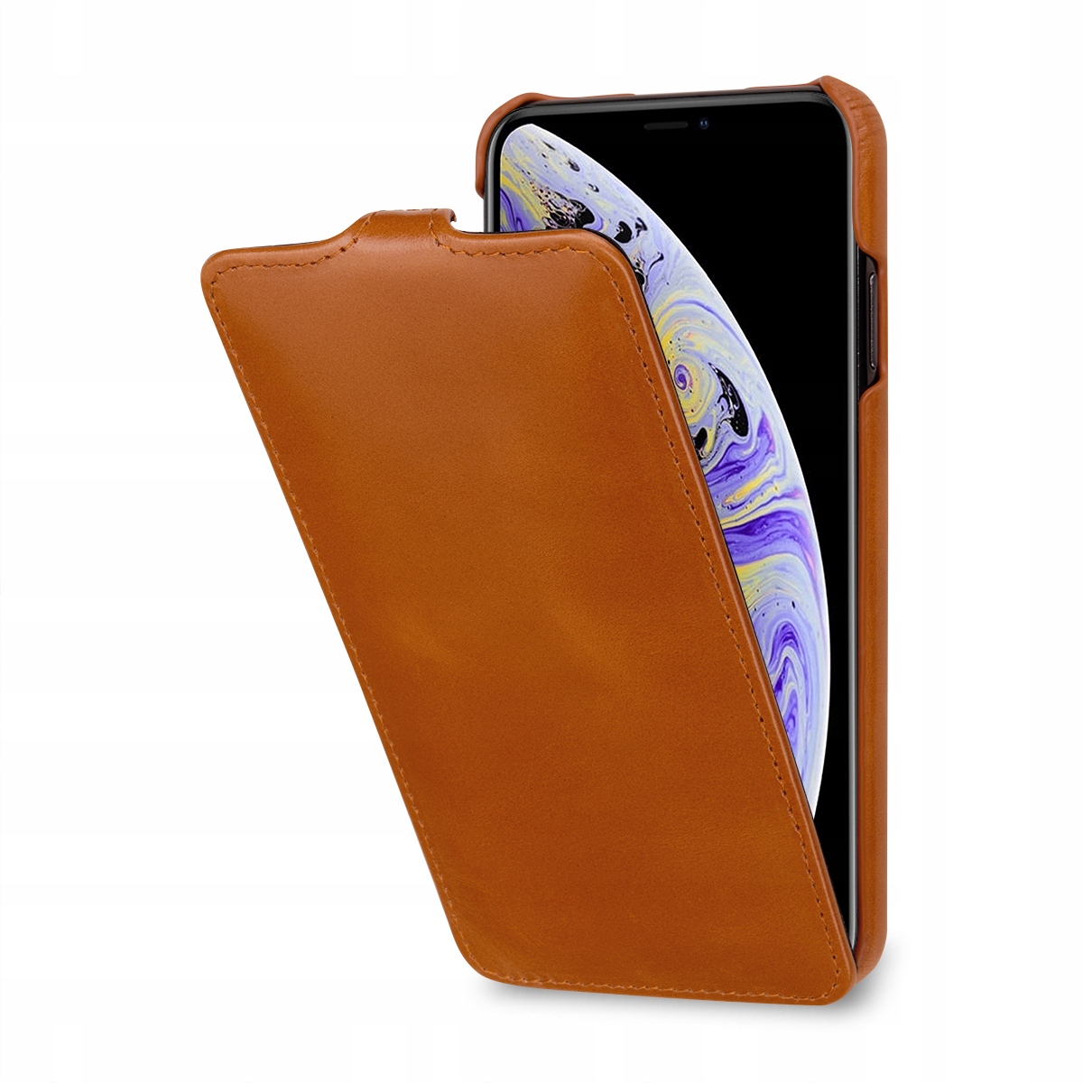 

Etui skórzane Stilgut z klapką do iPhone Xs Max