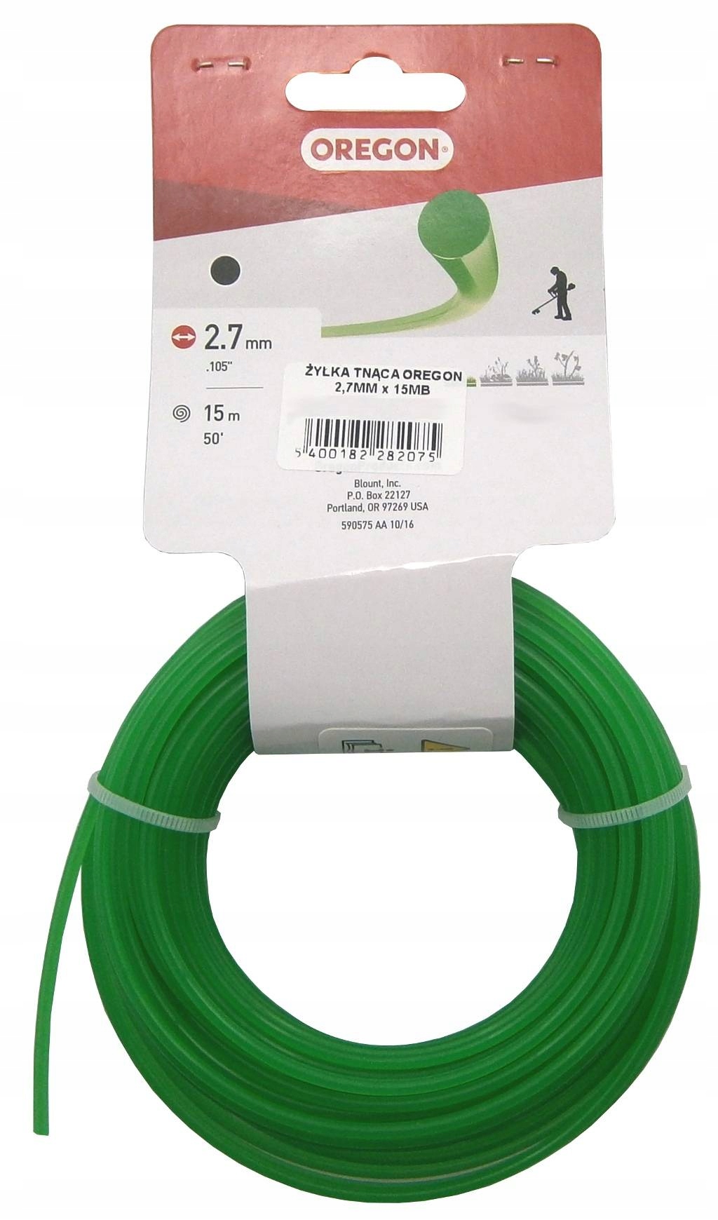 

Żyłka Tnąca Oregon 2,7MM x 15MB Etykieta Okrągła