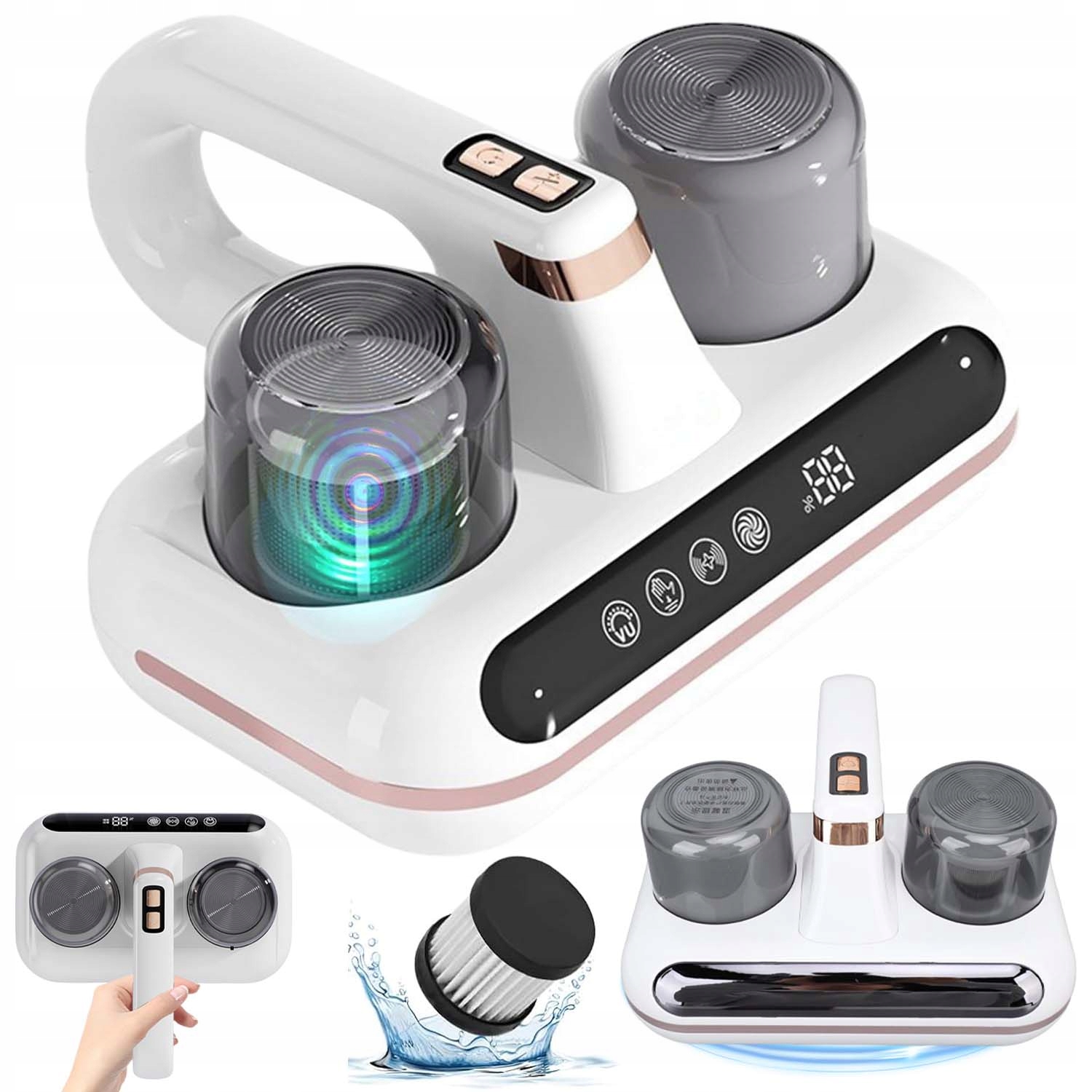 Bezprzewodowy Odkurzacz Ręczny Uniwersalny Uv 10000PA Do Mebli I Zabawek