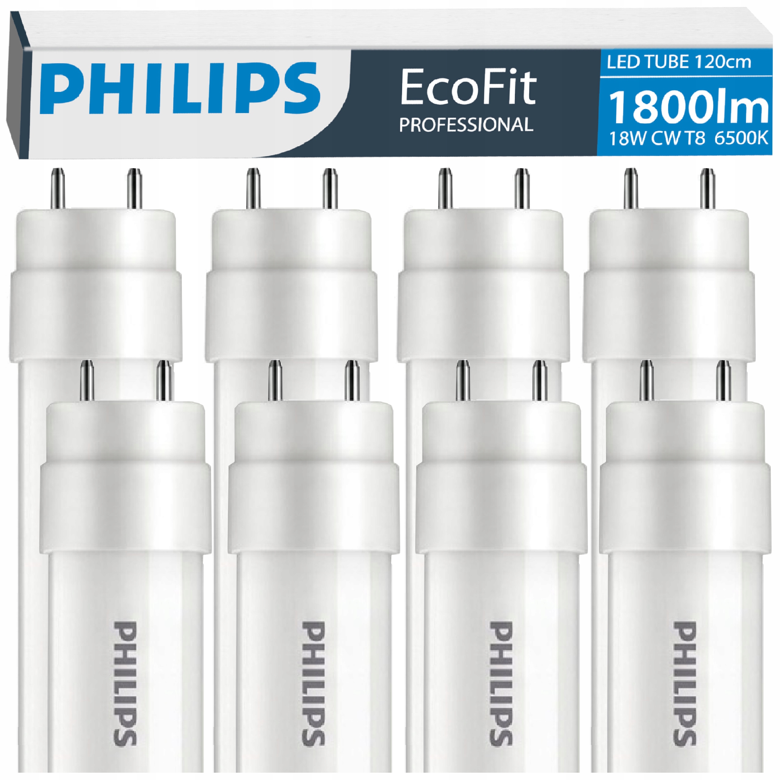Philips Tuby Led žárovky 120 cm 17,5 W 36 W 1800 lm 6500 K 30000 h EcoFit 8x
