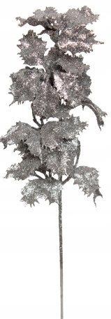 

Ostrokrzew Gałązka Brokatowa Srebrna 42 cm