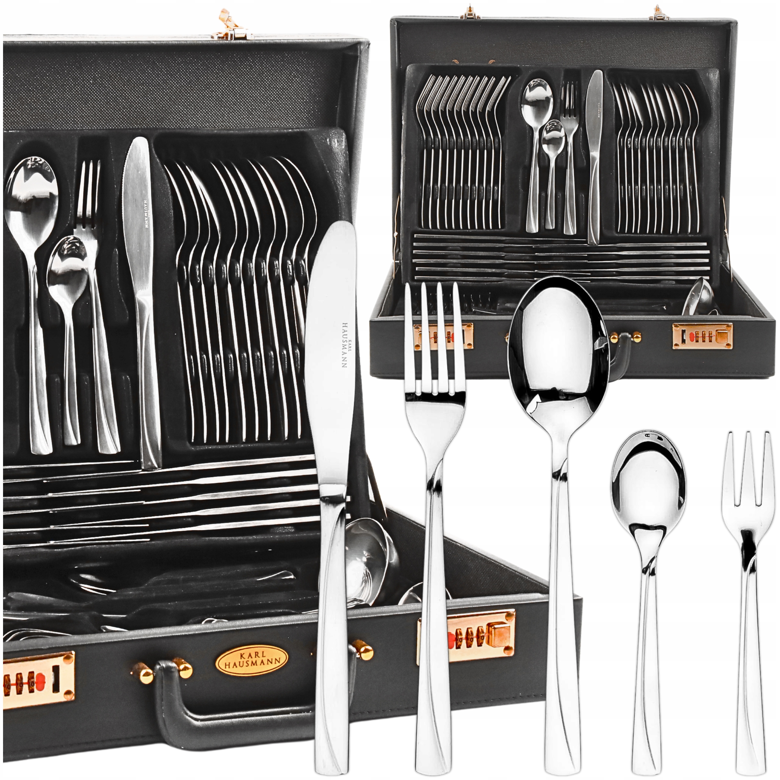 Sada Příborů V Kufríku Monica 72 Dílná Pro 12 Osob Karl Hausmann
