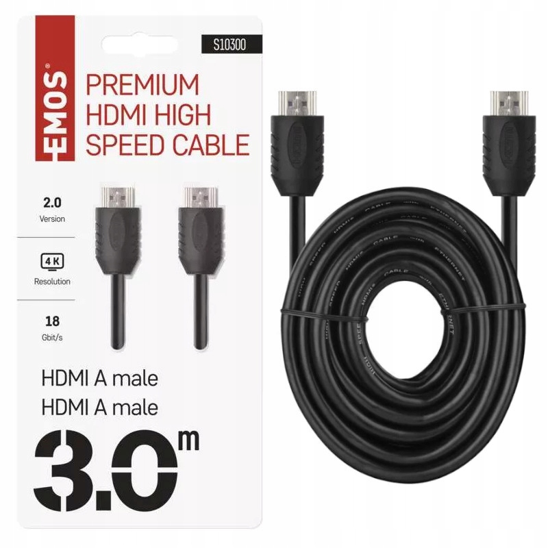 Przewód Hdmi 2.0 A/m-a/m 3M S10300