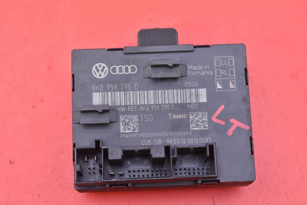 control unit module door left rear part 8K0959795D AUDI Q5 8R 12-17