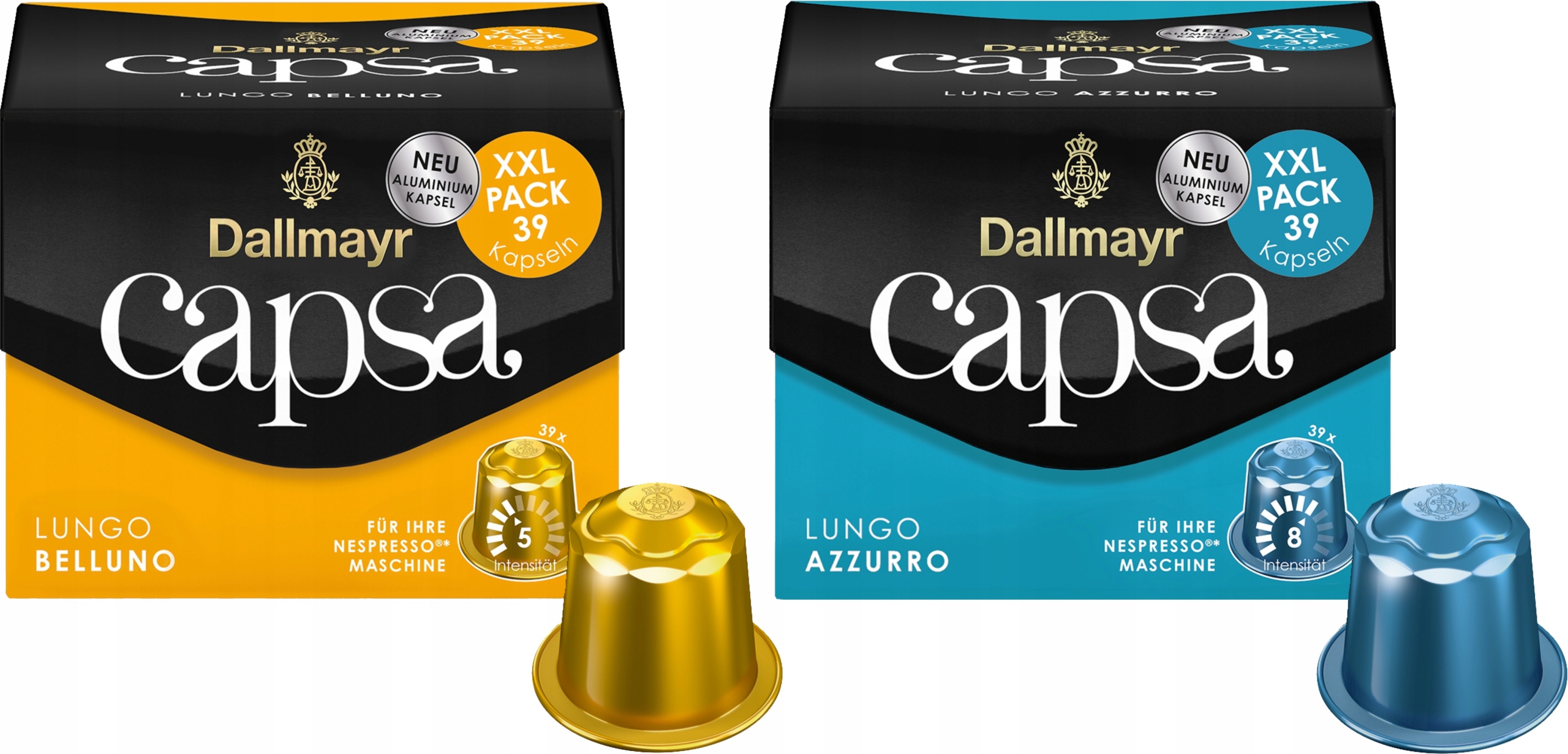 Levně Kapsle pro Nespresso Dallmayr Capsa Sada Lungo 2 x 39 kusů
