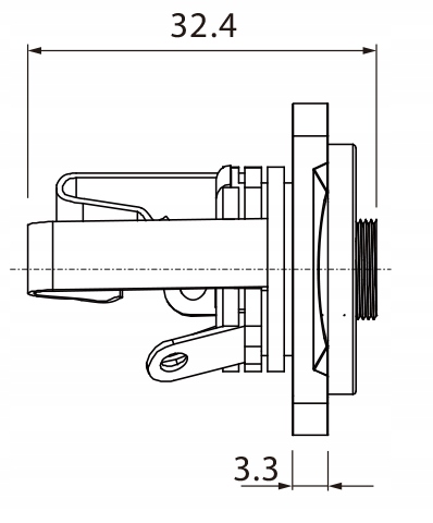 ROXTONE GNIAZDO PANELOWE TABLICOWE JACK STEREO 6,3mm Kod producenta RJ3FD