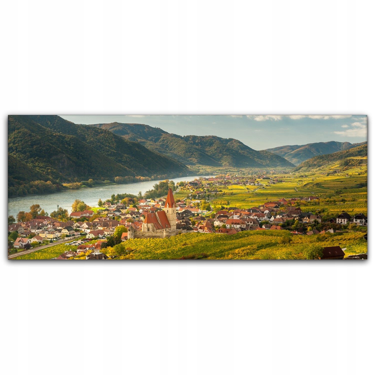 

Foto-obraz canvas 125x50 Wioska Jesień Krajobraz