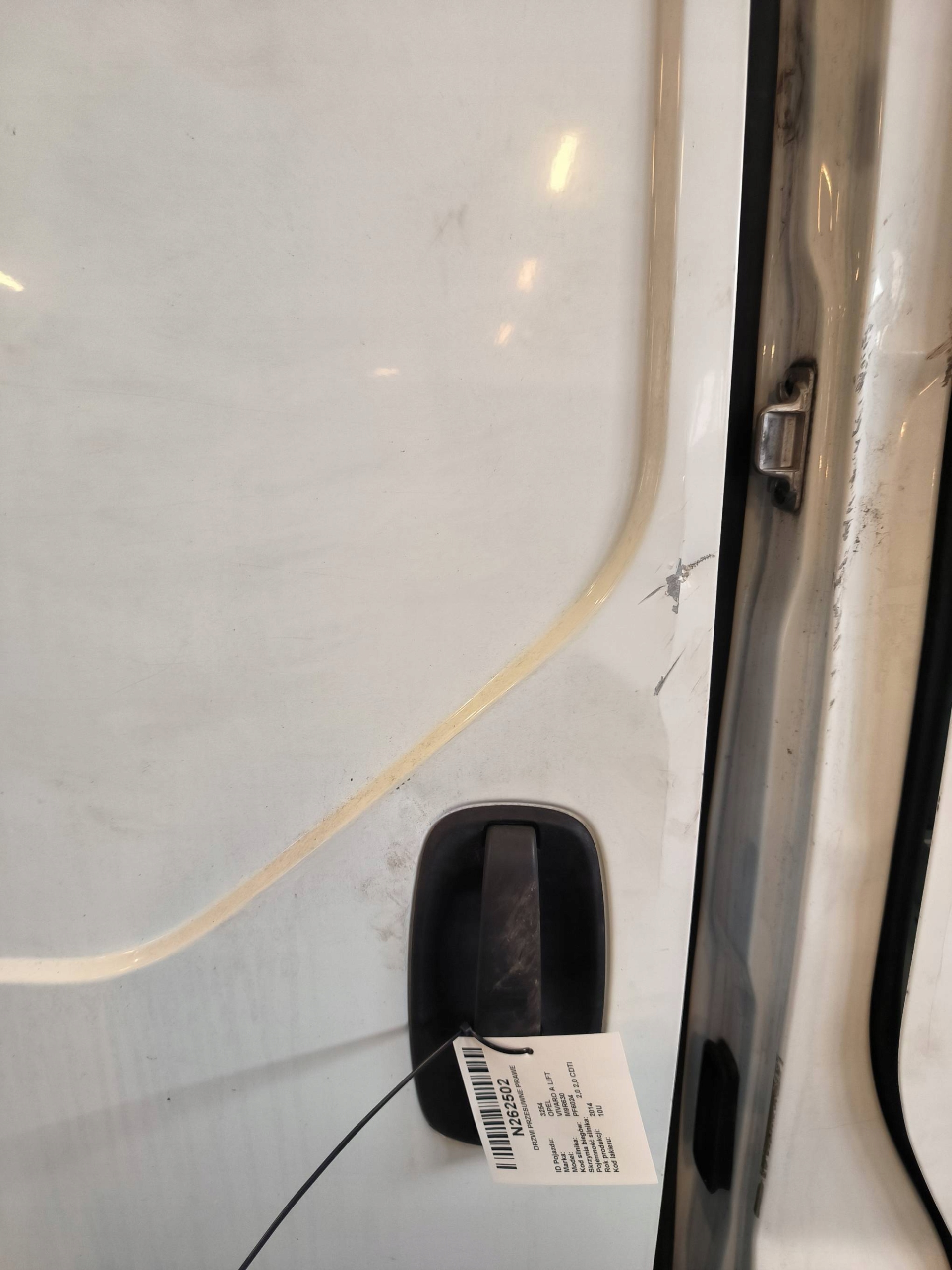 door sliding right 10U OPEL VIVARO A LIFT