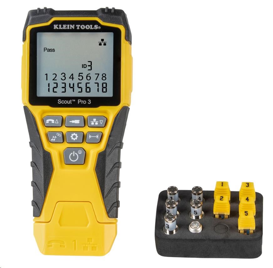 Klein Tools Tester káblov, tester sieťových káblov a káblov reproduktorov