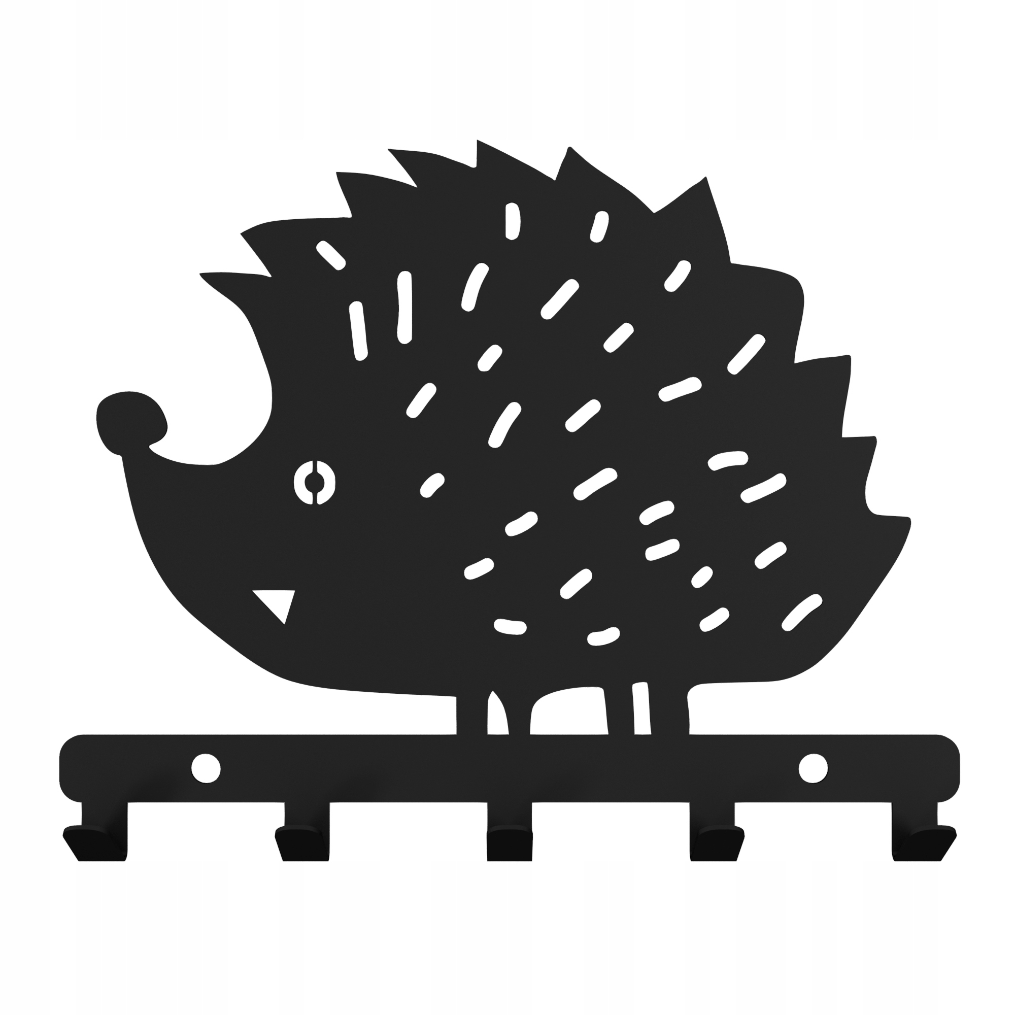 

Metalowy wieszak ścienny na ubrania klucze Jeż