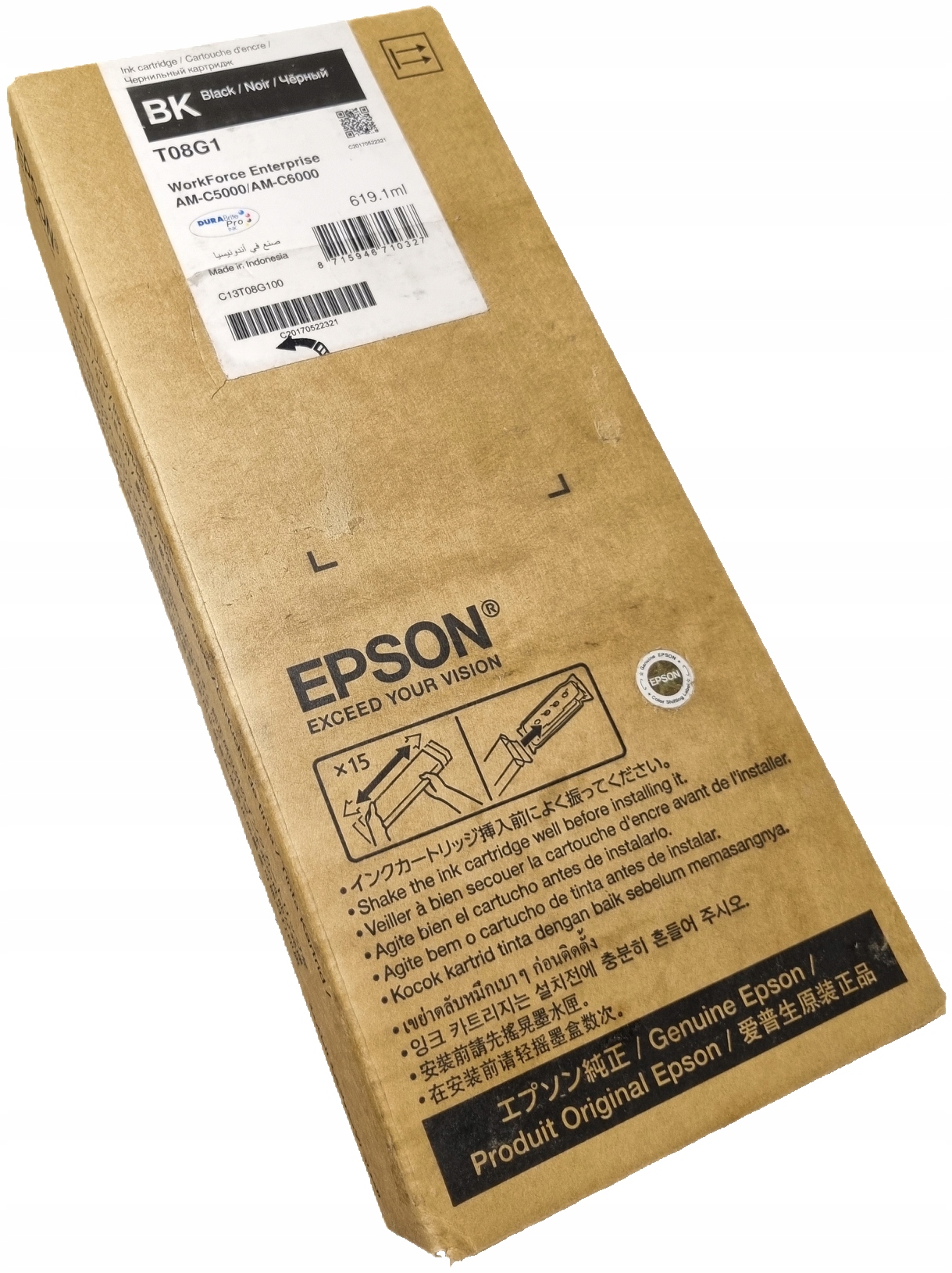 Atrament Epson T08G1 C13T08G100 čierny (black)