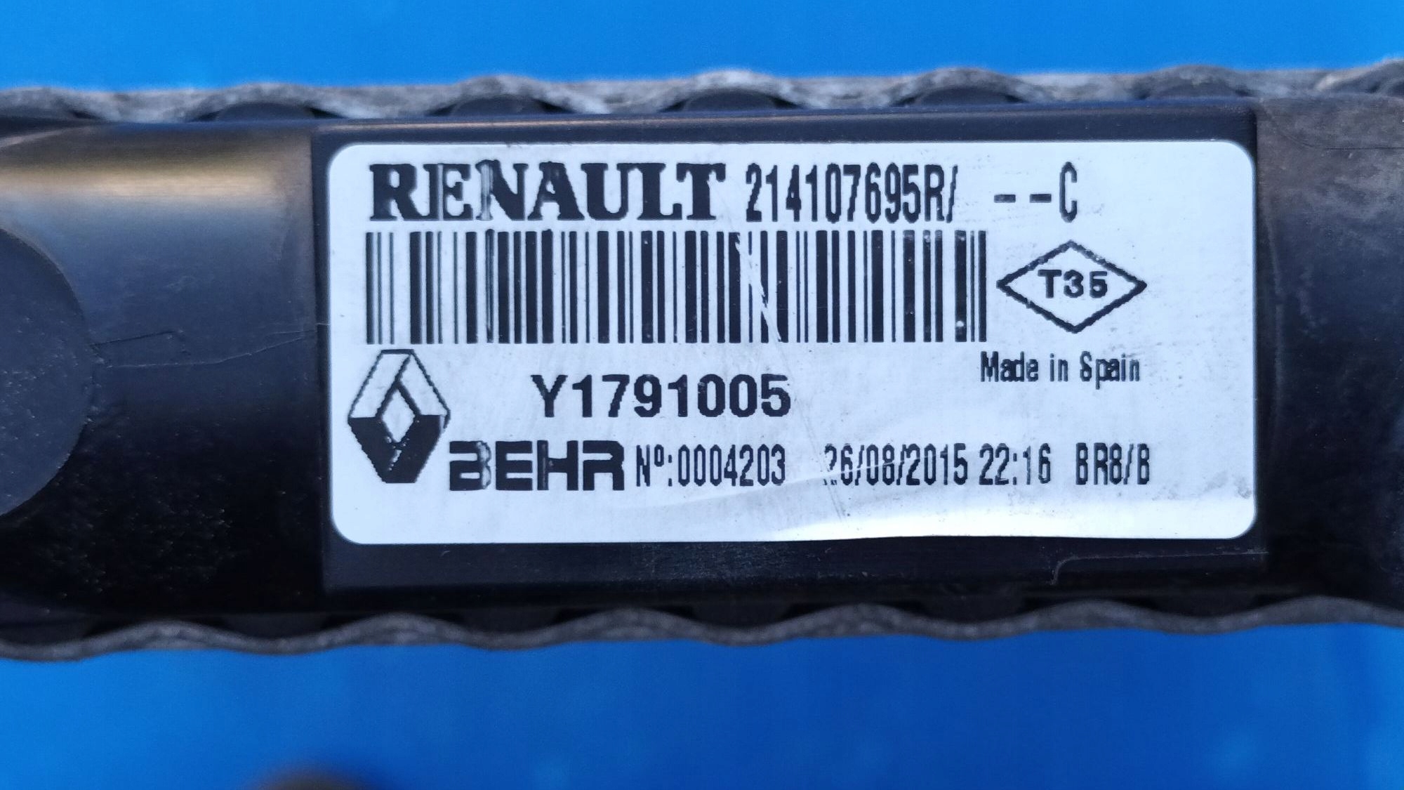 water cooler MASTER III MOVANO NV400 2010-> 2.3 D