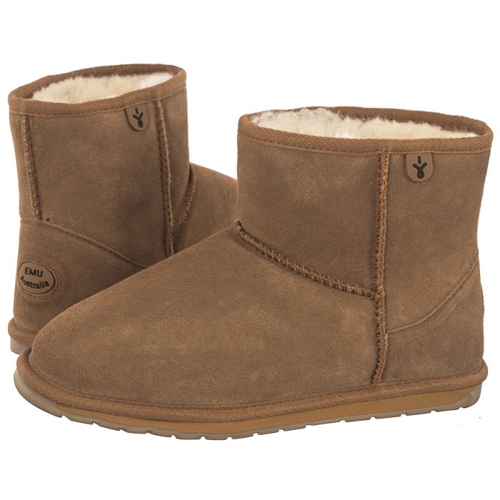 Ciepłe Buty dla Dzieci Emu Wallaby Mini Wr Chestnut K10103 Brązowe