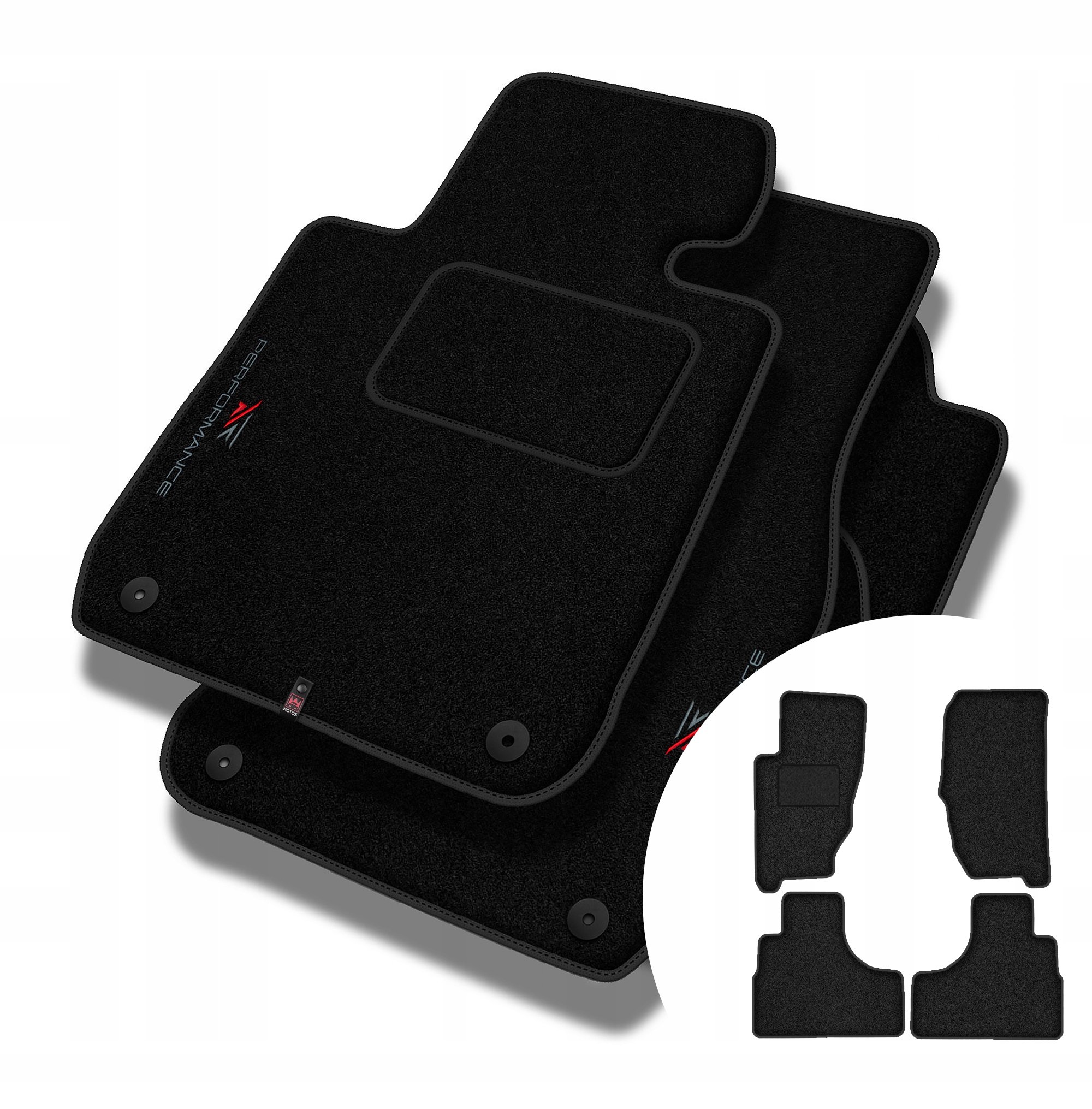 Velurové koberce Performance pro Jeep Cherokee III (kj) 2001-2007