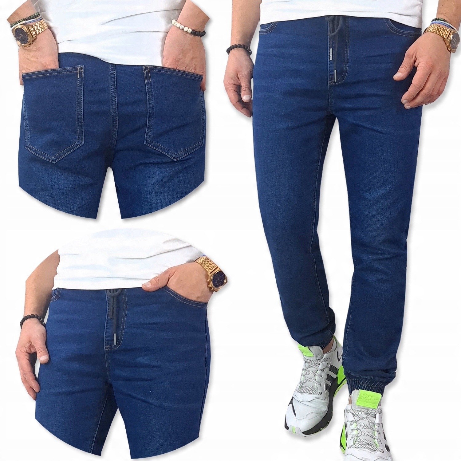 

Spodnie Joggery Jeansy Meskie Modne jakość 976 XL