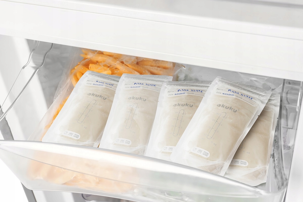 Woreczki do przechowywania mrożenia pokarmu torebki Akuku 150ml 3x30szt Marka Akuku