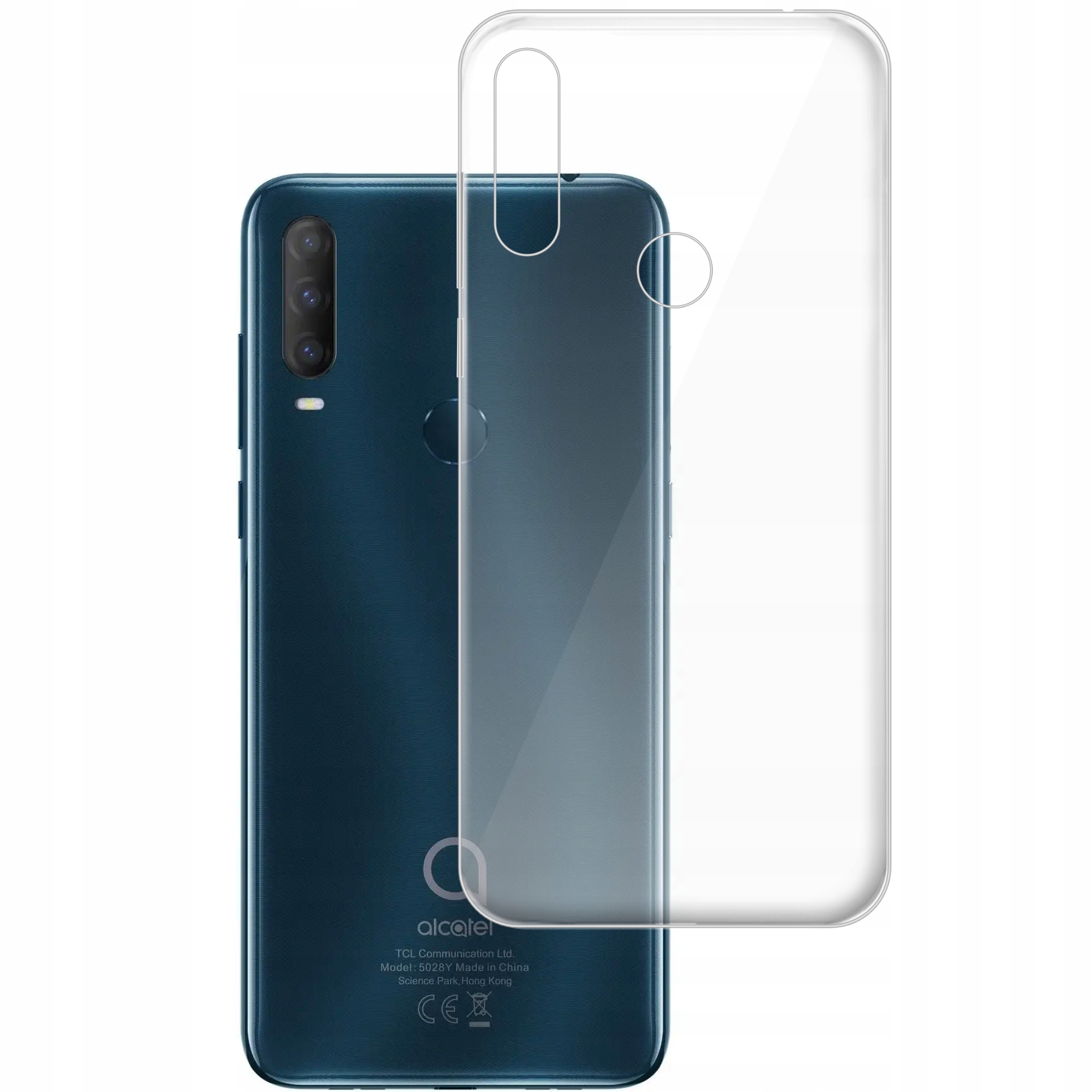 

Etui do Alcatel 1S 2020 gumowe Slim Clear View