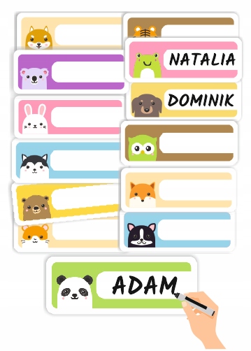 

Znaczki do szatni Wzór 3 (30szt.+kropki klejowe)