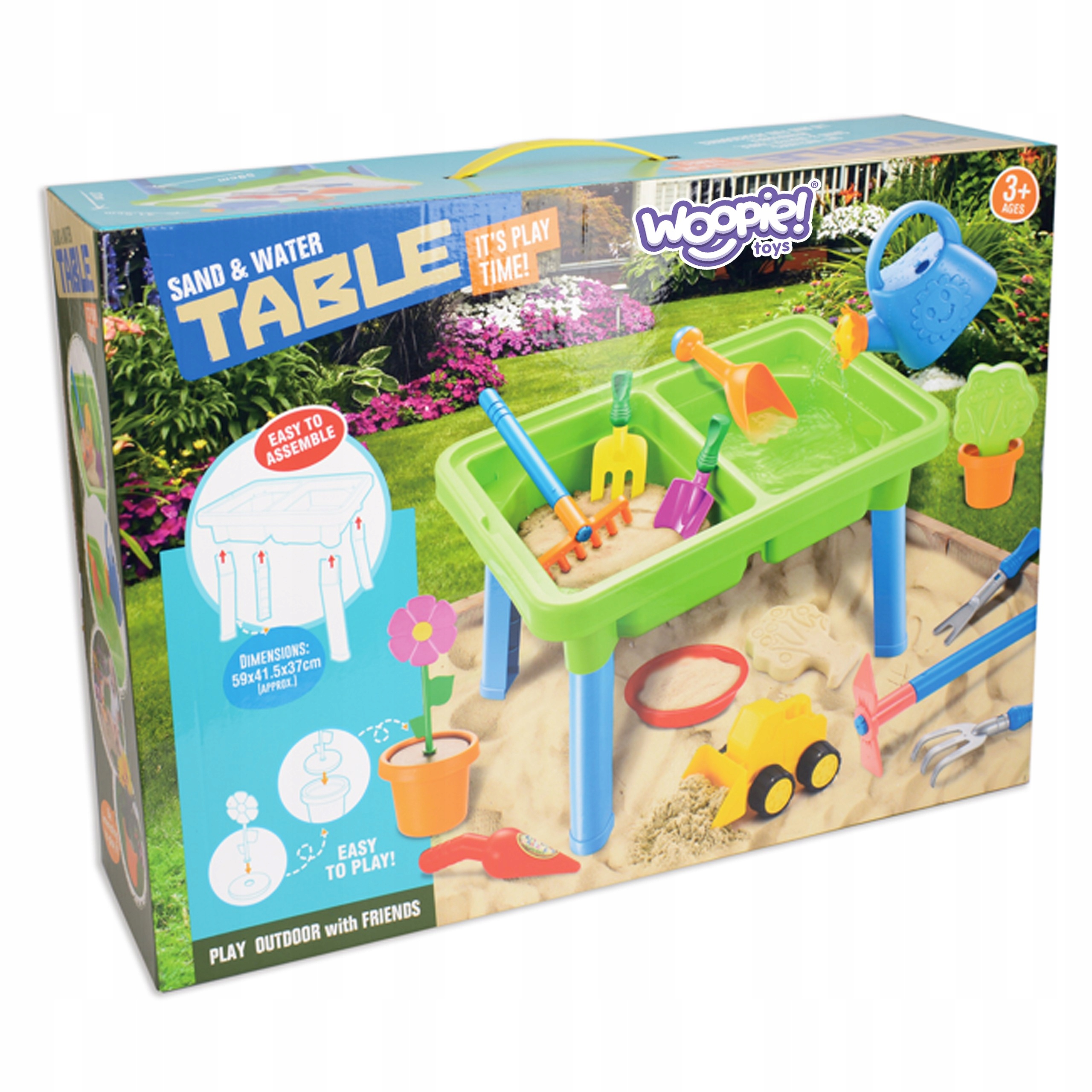 STOLIK WODNY 2w1 PIASKOWNICA 13 Akc. WOOPIE Długość 42 cm