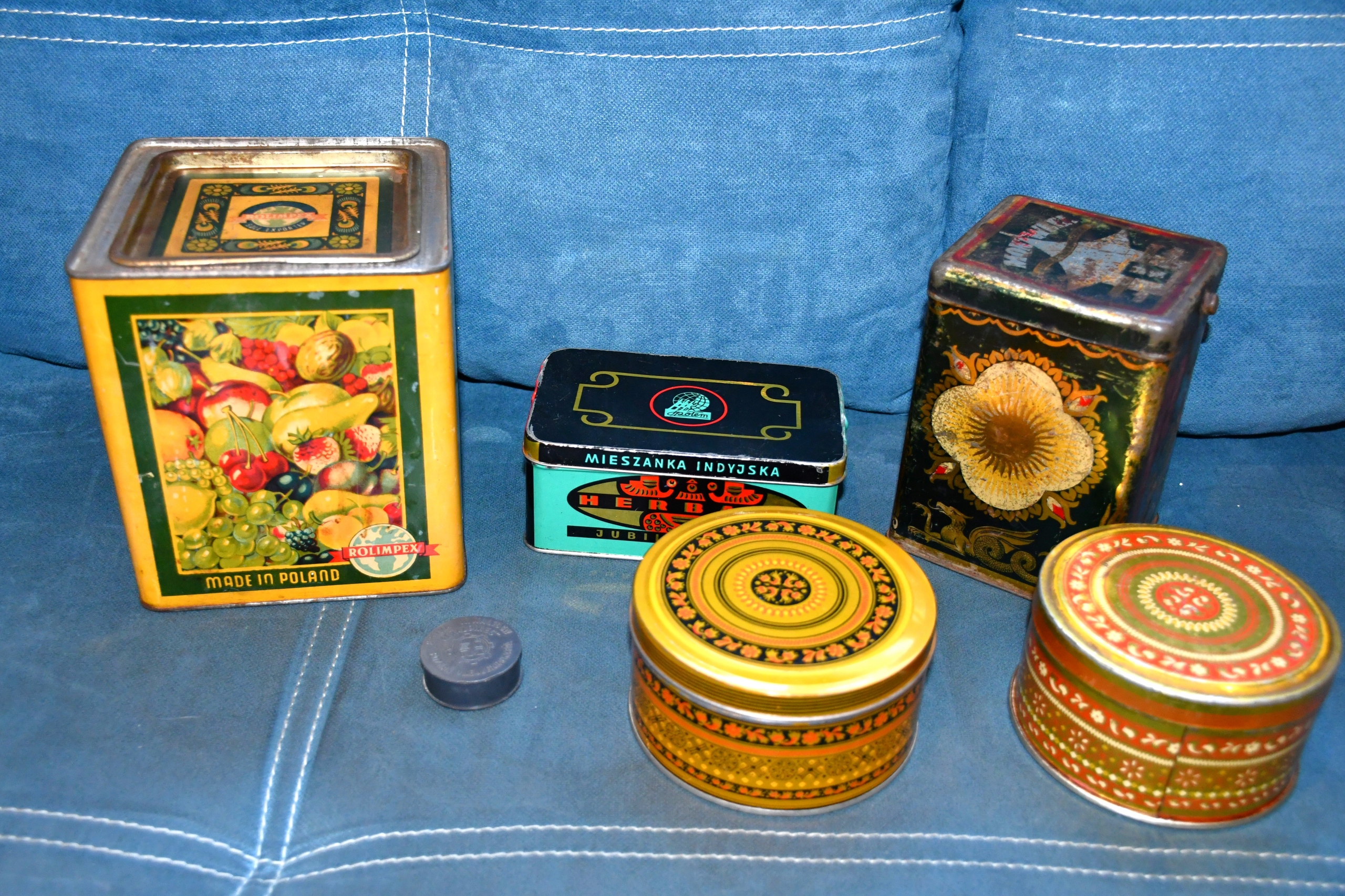 ZESTAW STARYCH PUSZEK / OPAKOWAŃ PRL