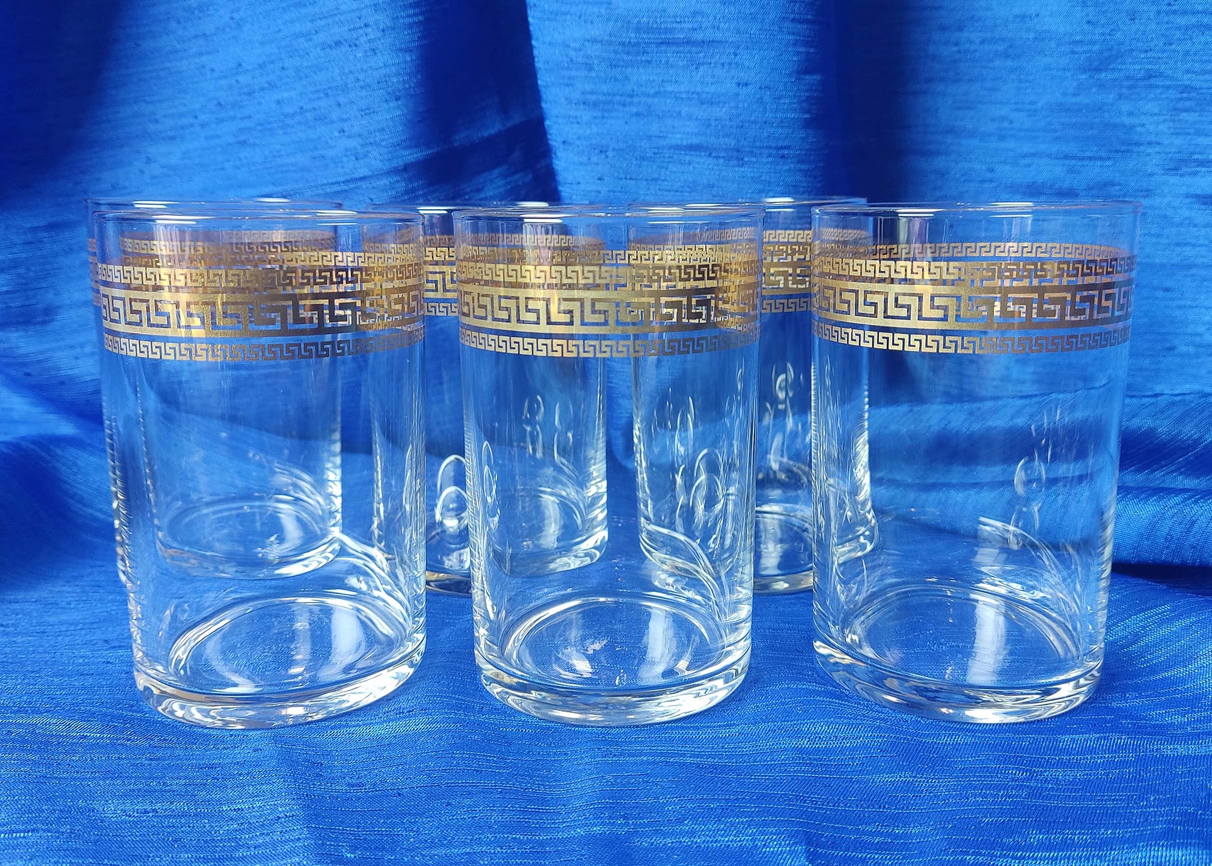 Szklanki do kawy herbaty 250ml wzór Złoty Labirynt Marka inna