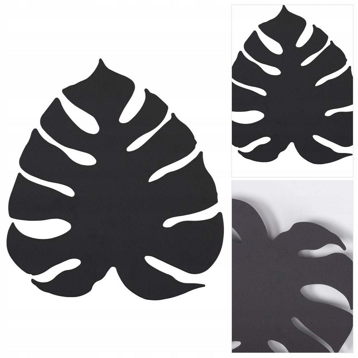 Černá nástěnná lampa Monstera je moderní nad zrcadlem v chodbě Tk Lighting