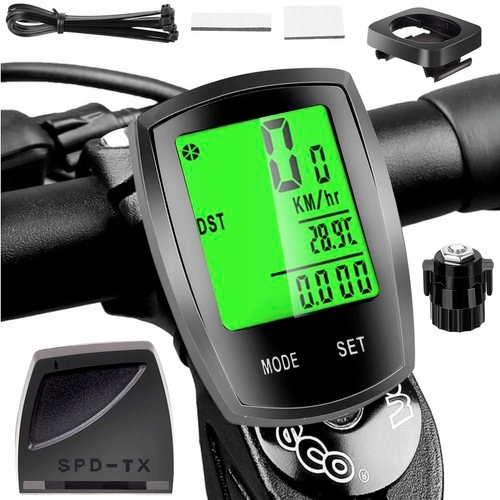 Bezprzewodowy Licznik Rowerowy Prędkościomierz LCD