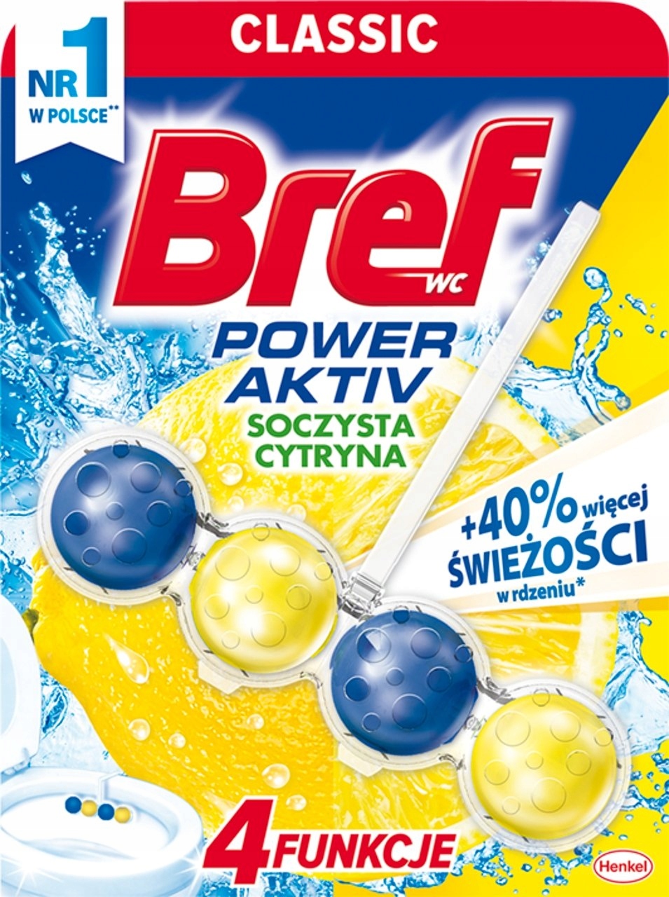 

Bref Wc Power Aktiv Zawieszka do Wc cytryna