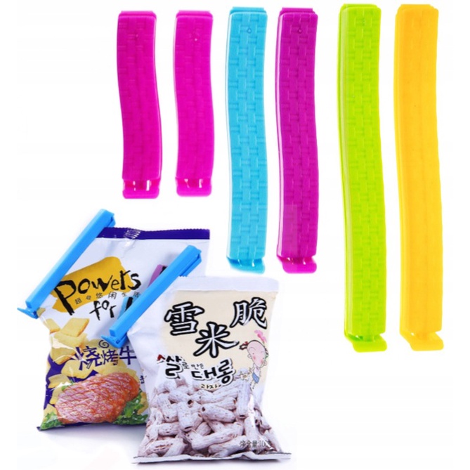 

Klipsy Do Zamykania Opakowań Torebek Żywności 6szt