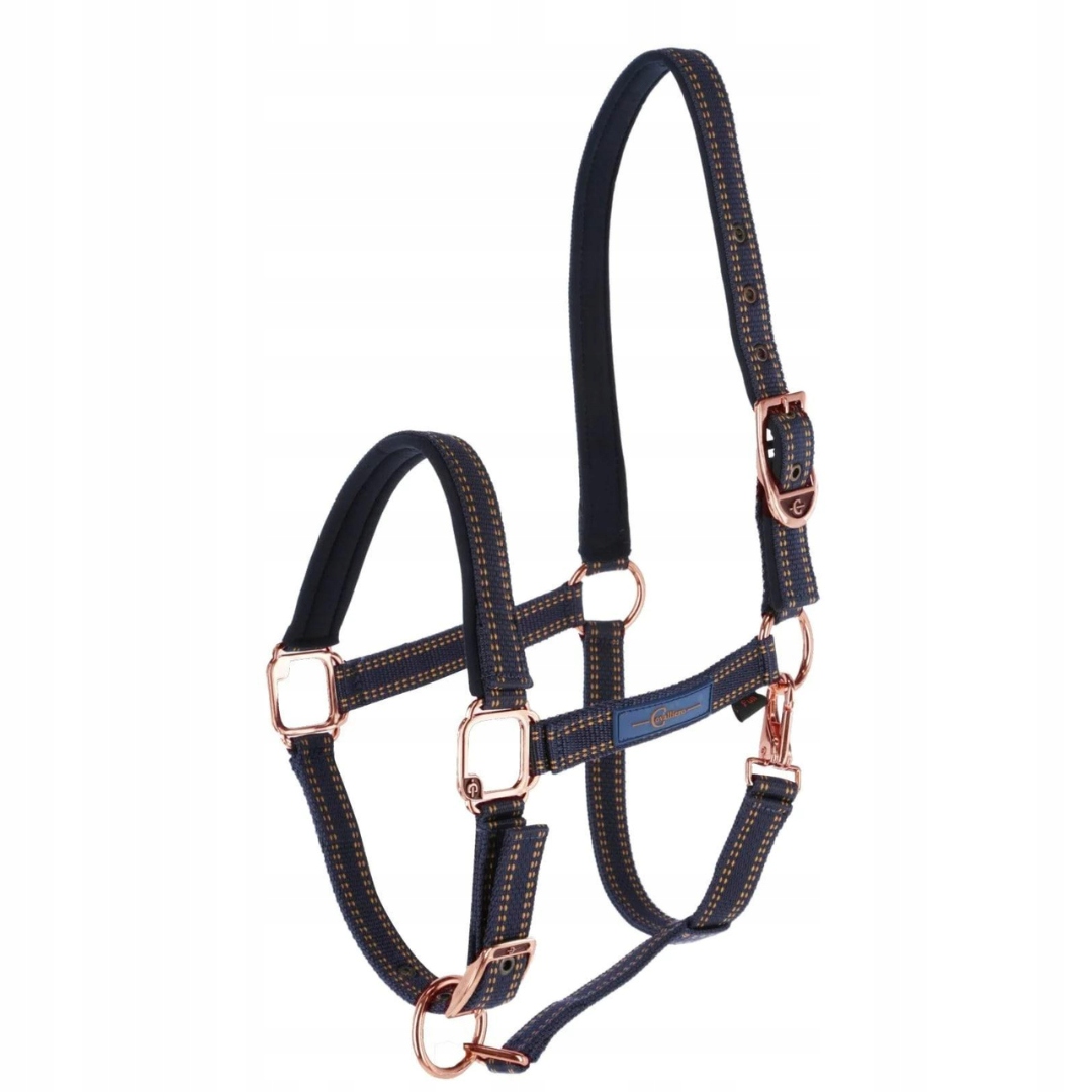 Uzda nastavitelný pro koně Royal Covalliero modrý/karamelový Full