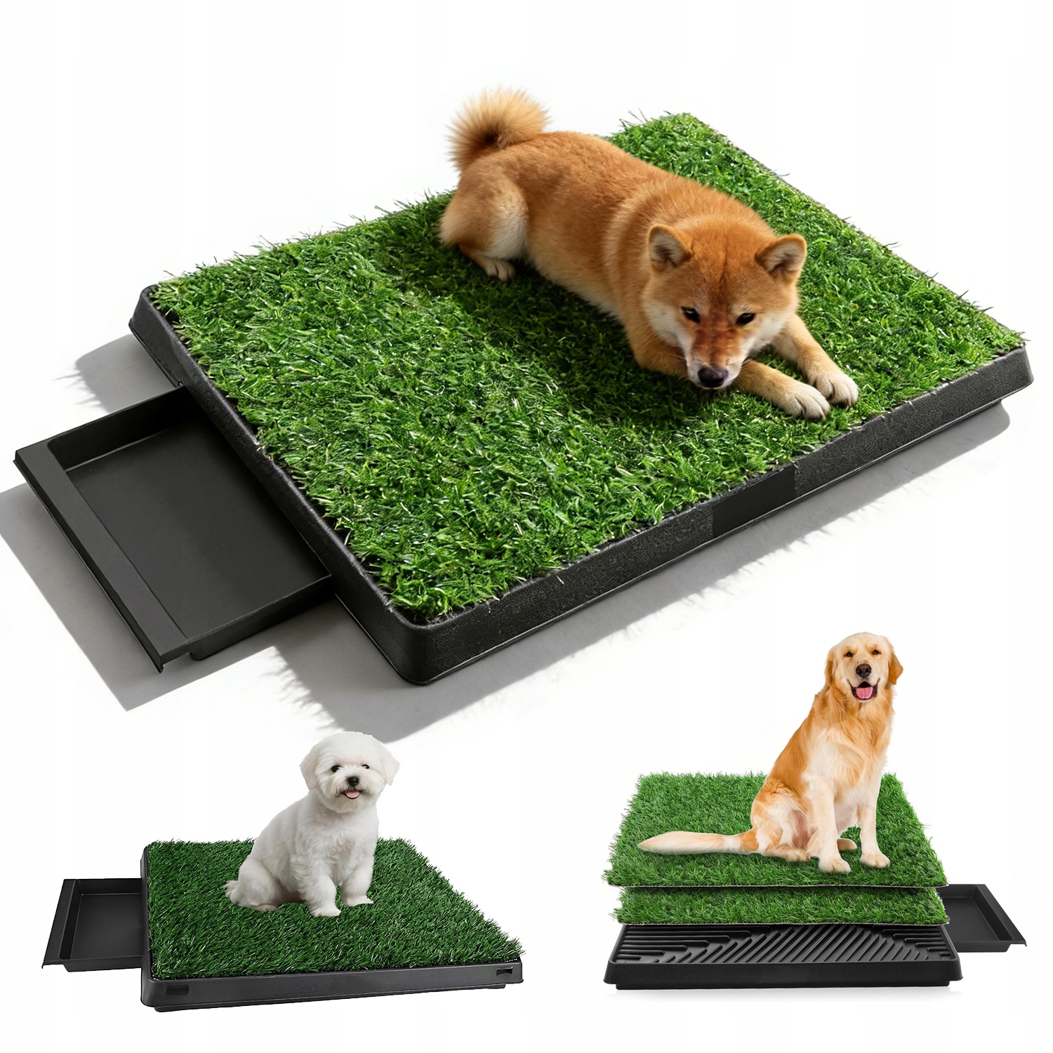 Toalety Pro Psa 63X50 CM S Trávou Pro Balónky A Zahrady