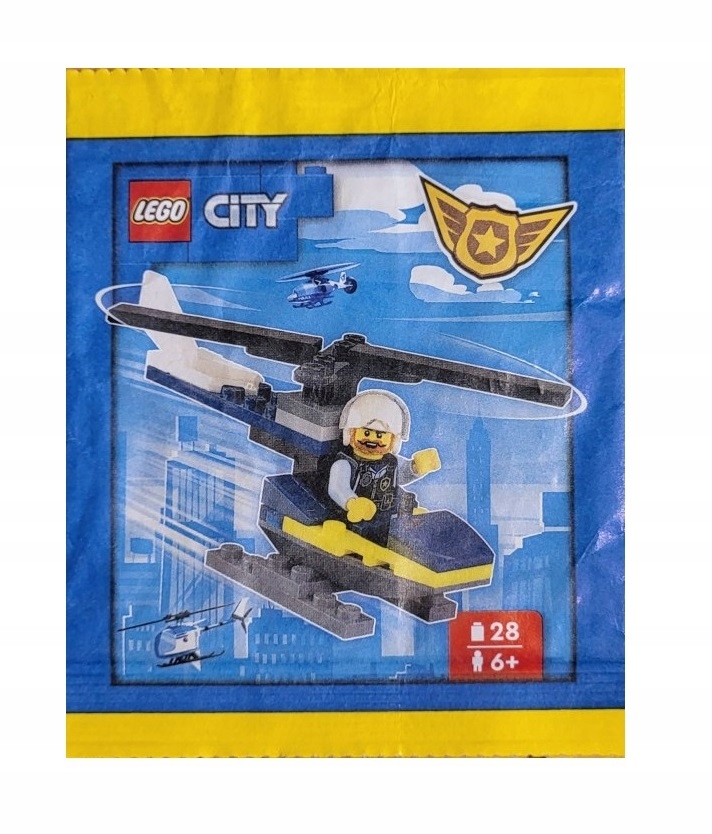 Zestaw Lego City Minifigure Polybag Policeman with Helicopter #952402