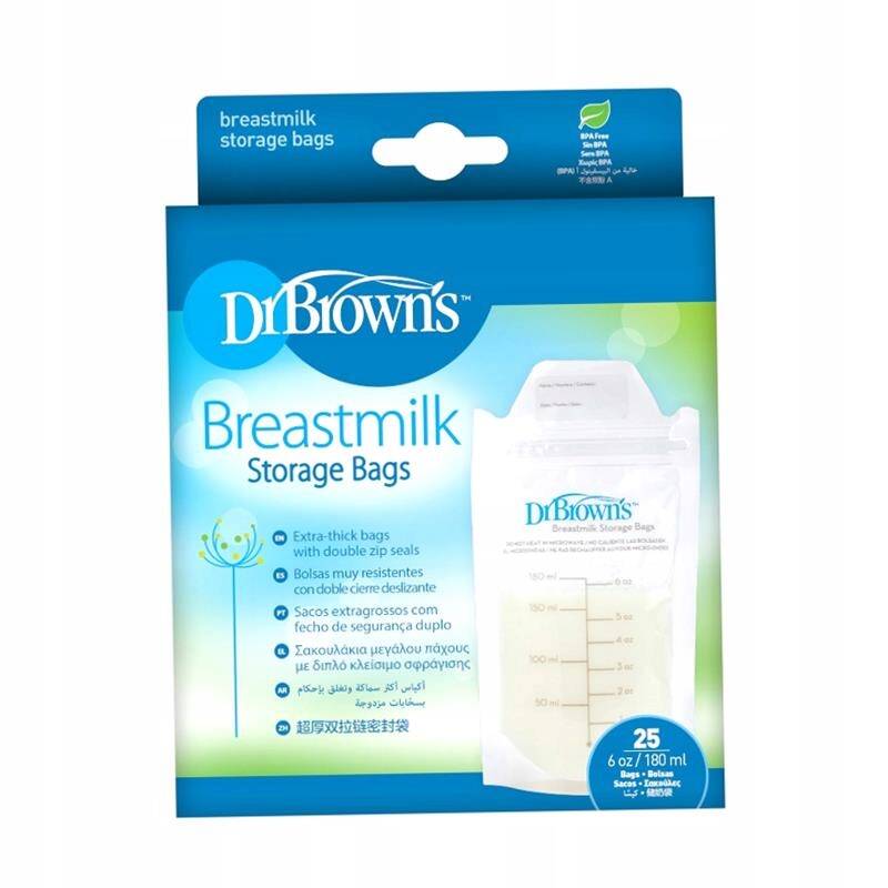 DR. BROWNS МЕШКИ ДЛЯ ХРАНЕНИЯ ПИЩИ 25ШТ