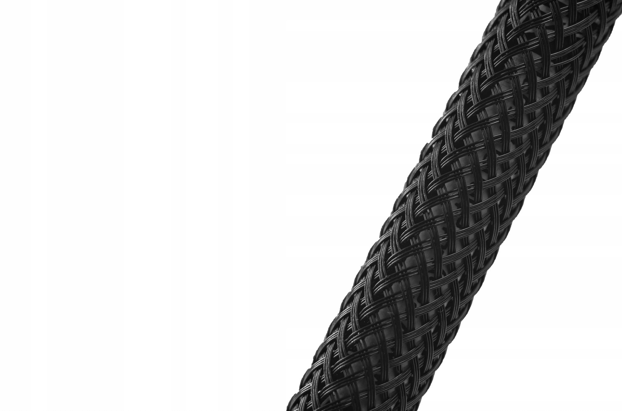 Oplot GĘSTO TKANY śr. 6 mm - czarny