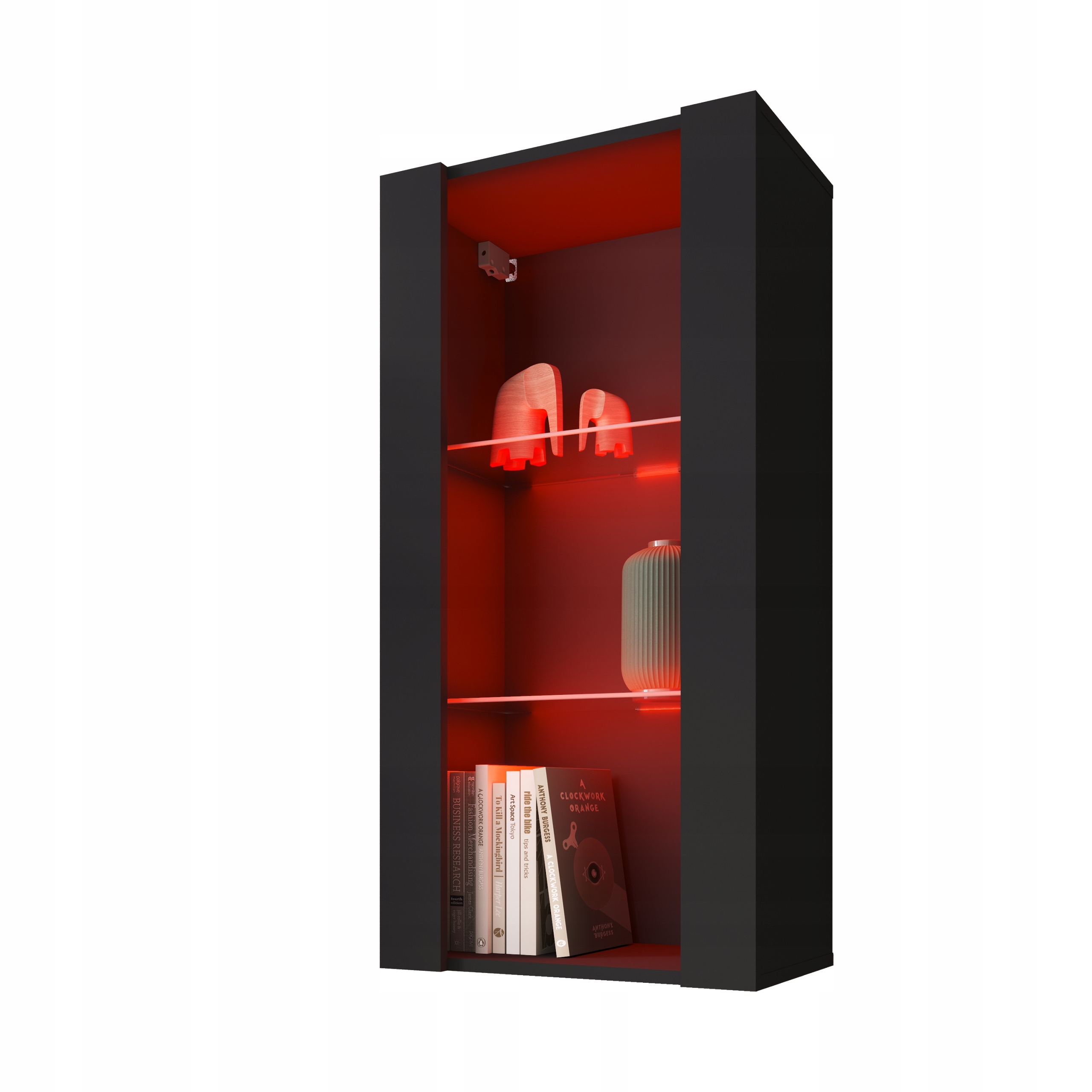 komodee Tivoli Závesná vitrína Vertical 100 čierna Rgb Led