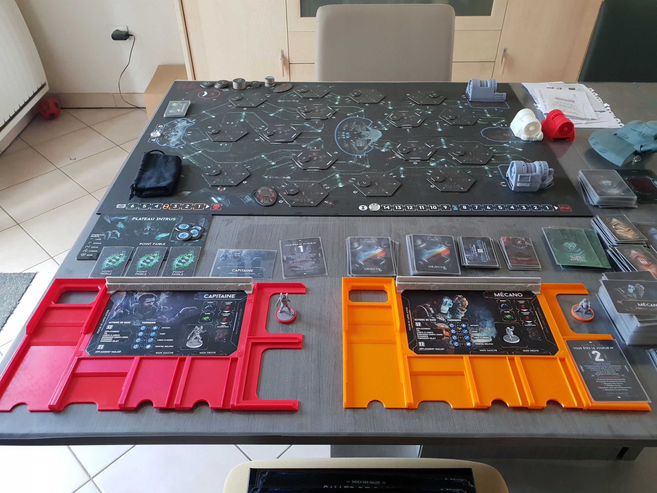 Nemesis Organizer karty intruzów żetonów PrezentV2 Producent PrintYourFun