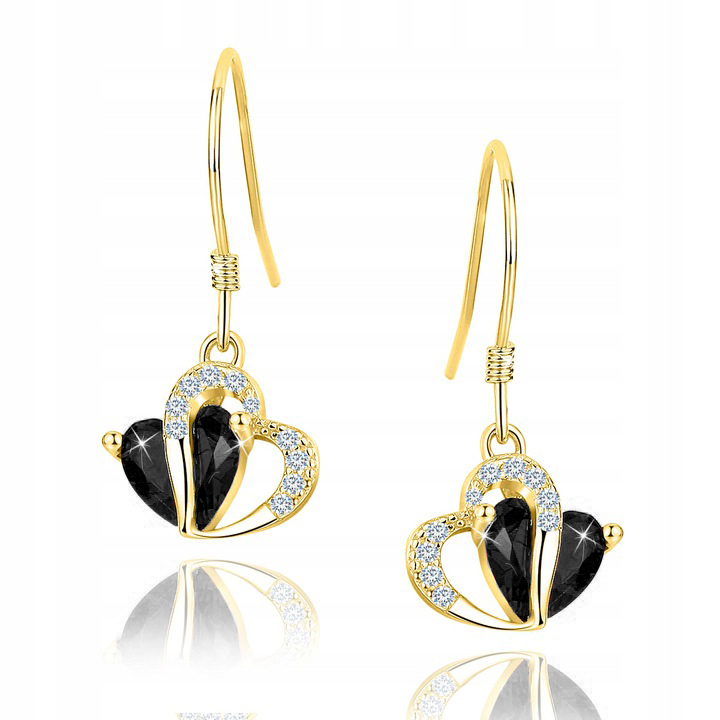 

Złote Kolczyki 925 Serca