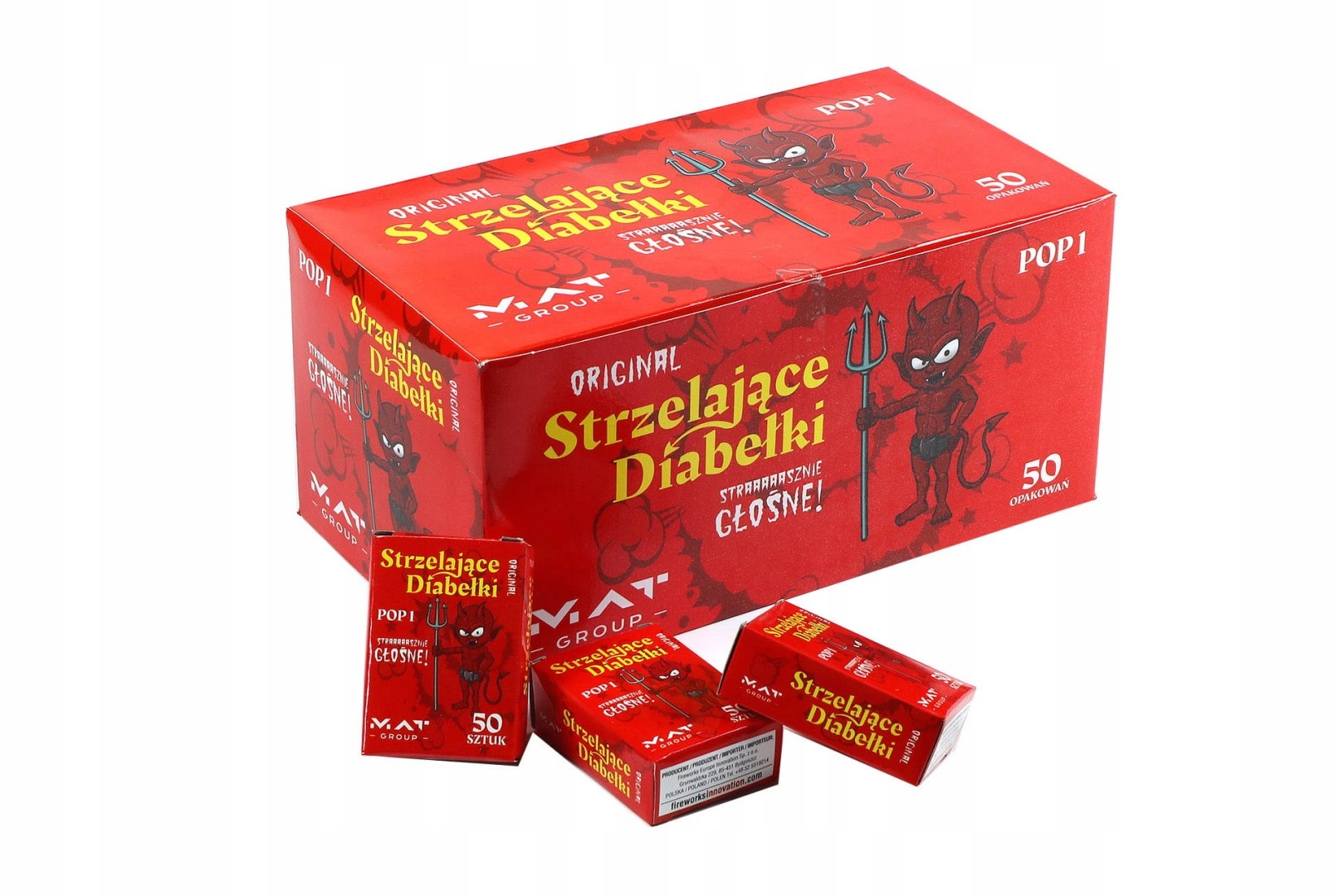 Strzelające Diabełki 50 opak x 50szt POP1 — 4