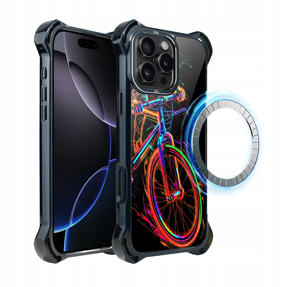 Pouzdro pro iPhone 16 Pro Ibizu DropGuard Ultra s MagSafe, cyklistická vibrace