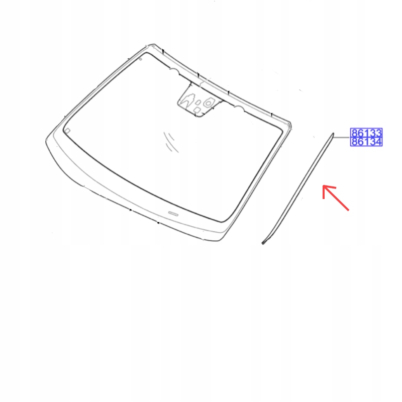 L USZCZELKA SZYBY CZOLOWEJ HYUNDAI I30 FB 16 20