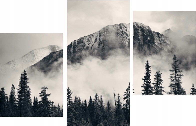 TRYPTYKI OBRAZ NA ŚCIANĘ GÓRA WE MGLE WYBÓR WZORÓW EAN (GTIN) 5905711722416