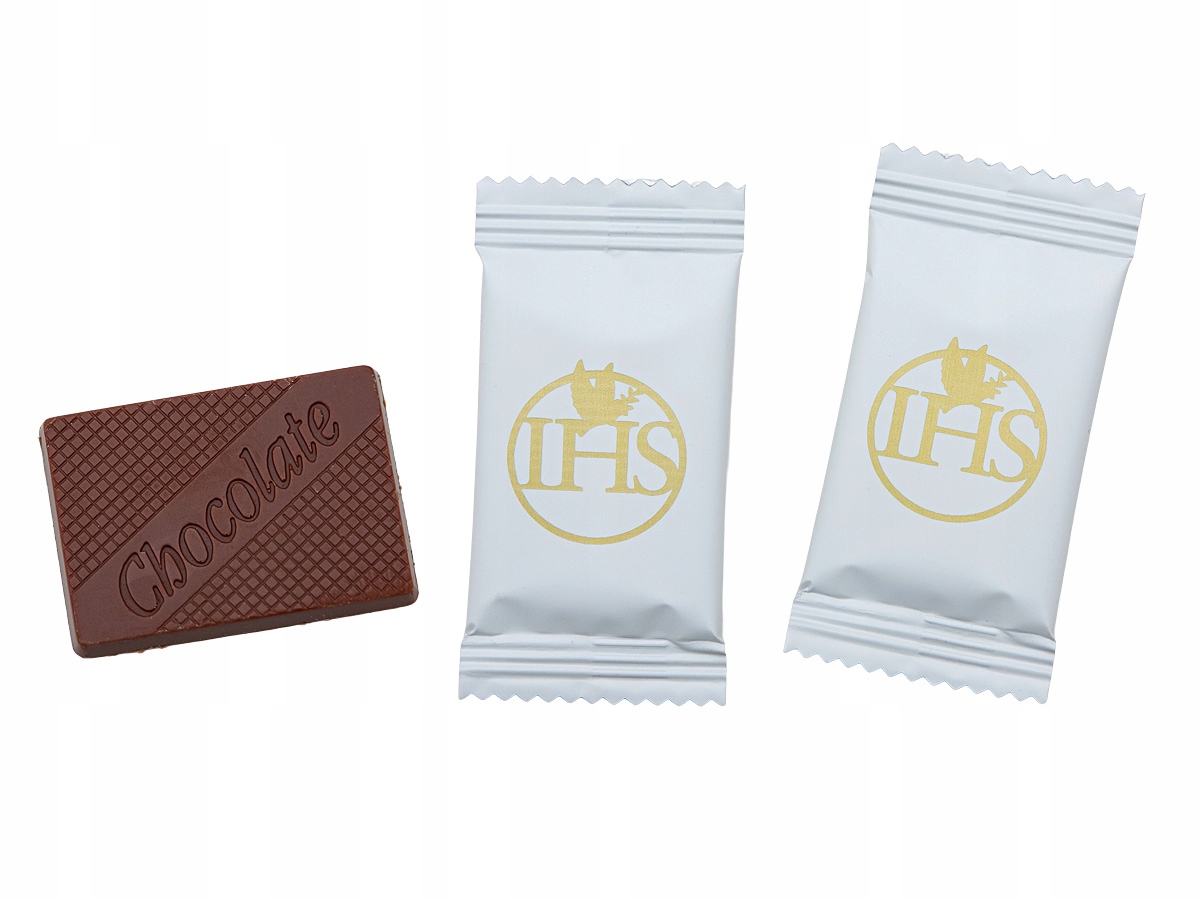 Czekoladki mleczne Ihs Pierwsza Komunia zestaw 50 szt.