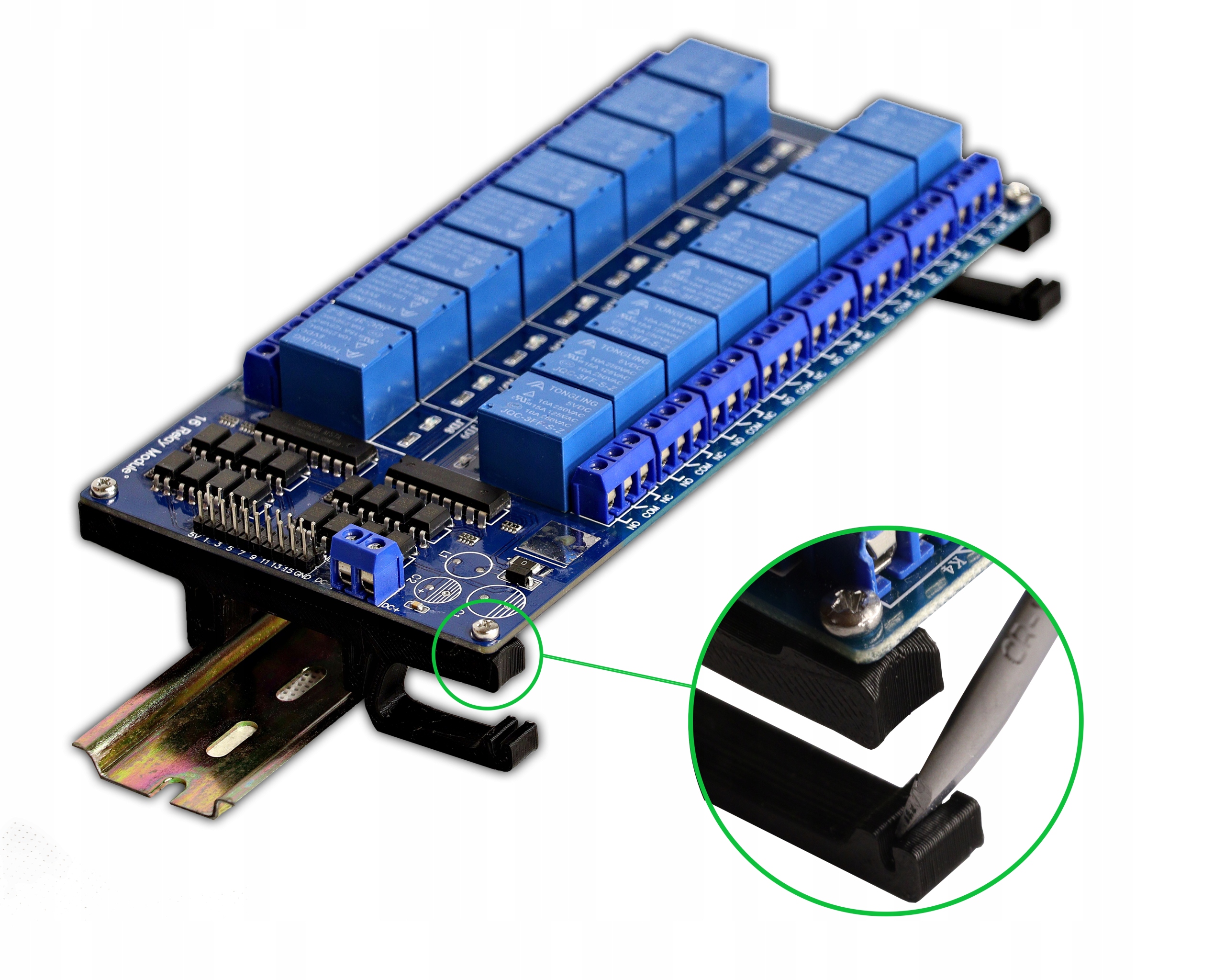 

84mm Uchwyt na szynę Din przekaźnik Mech x16 B