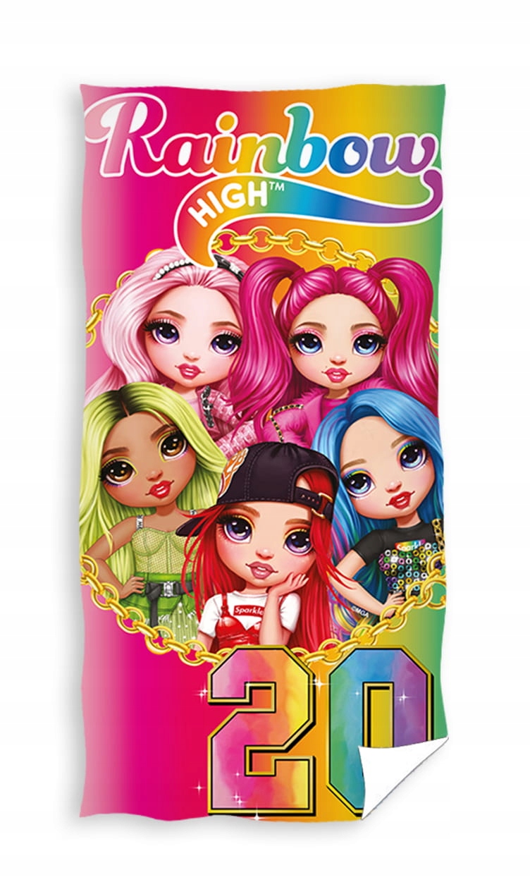 

Ręcznik 70x140 Kąpielowy Plażowy Rainbow High 01