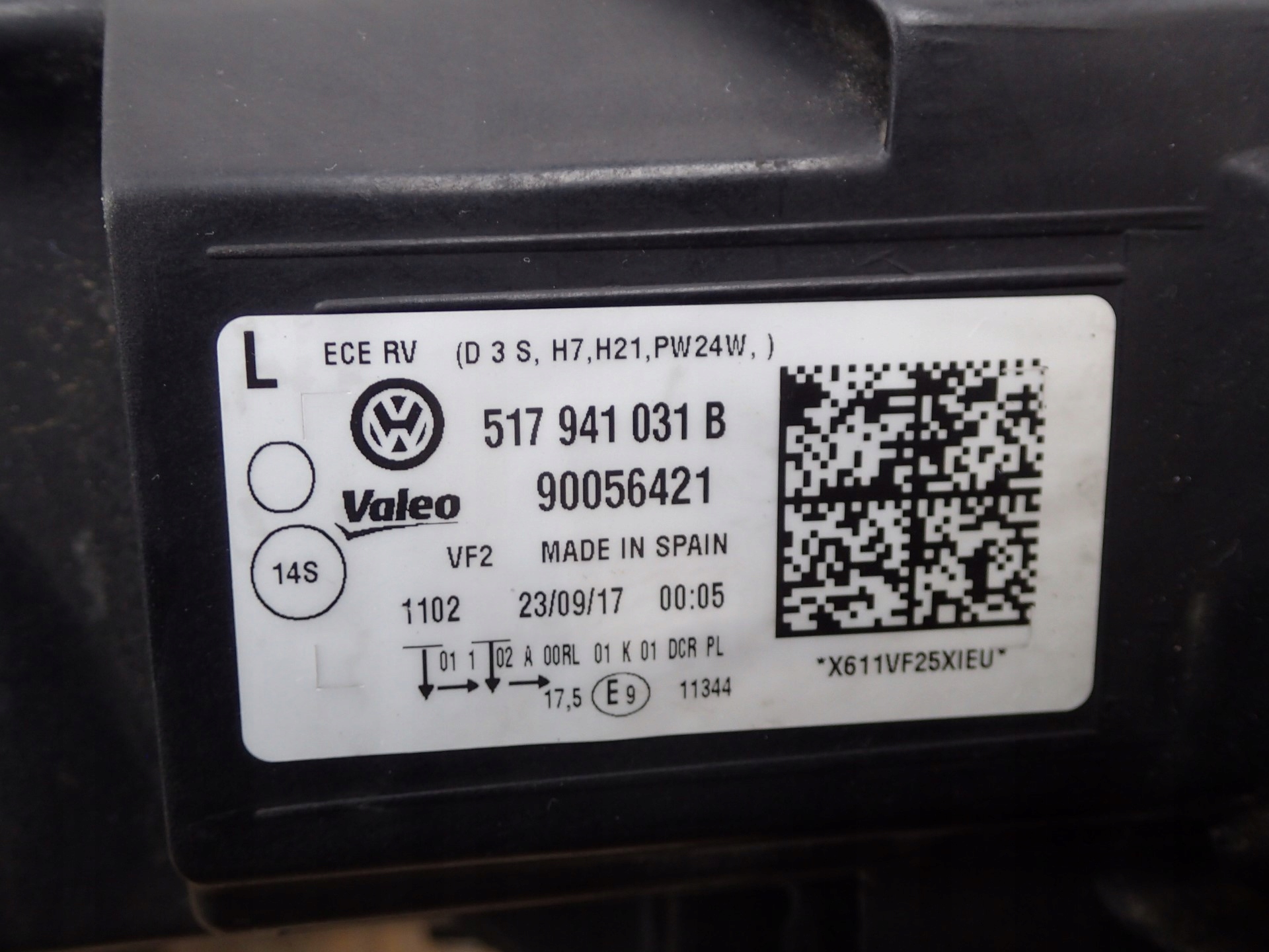 light left left BI XENON VW SPORTSVAN 517941031B