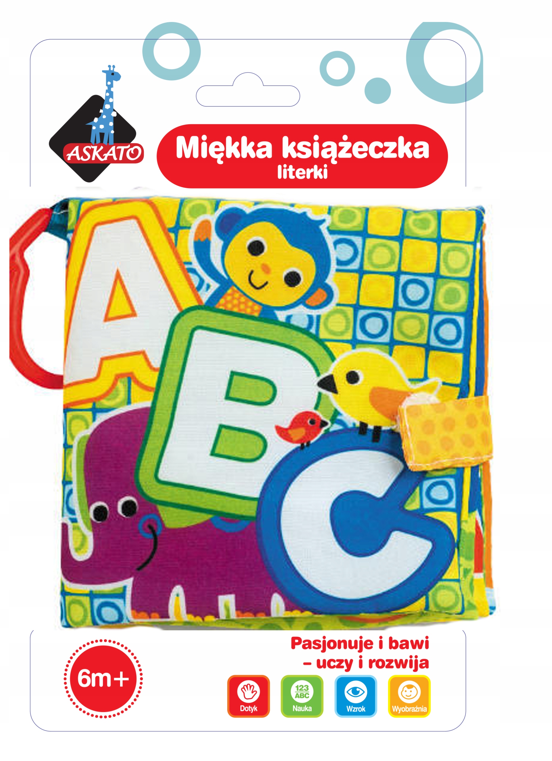 

Miękka Książeczka Sensoryczna Literki Dla Dzieci