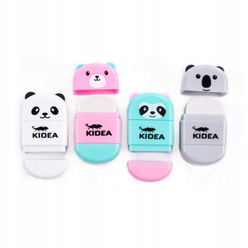 2 w 1 temperówka z pojemnikiem i gumką Kidea miś Marka Kidea