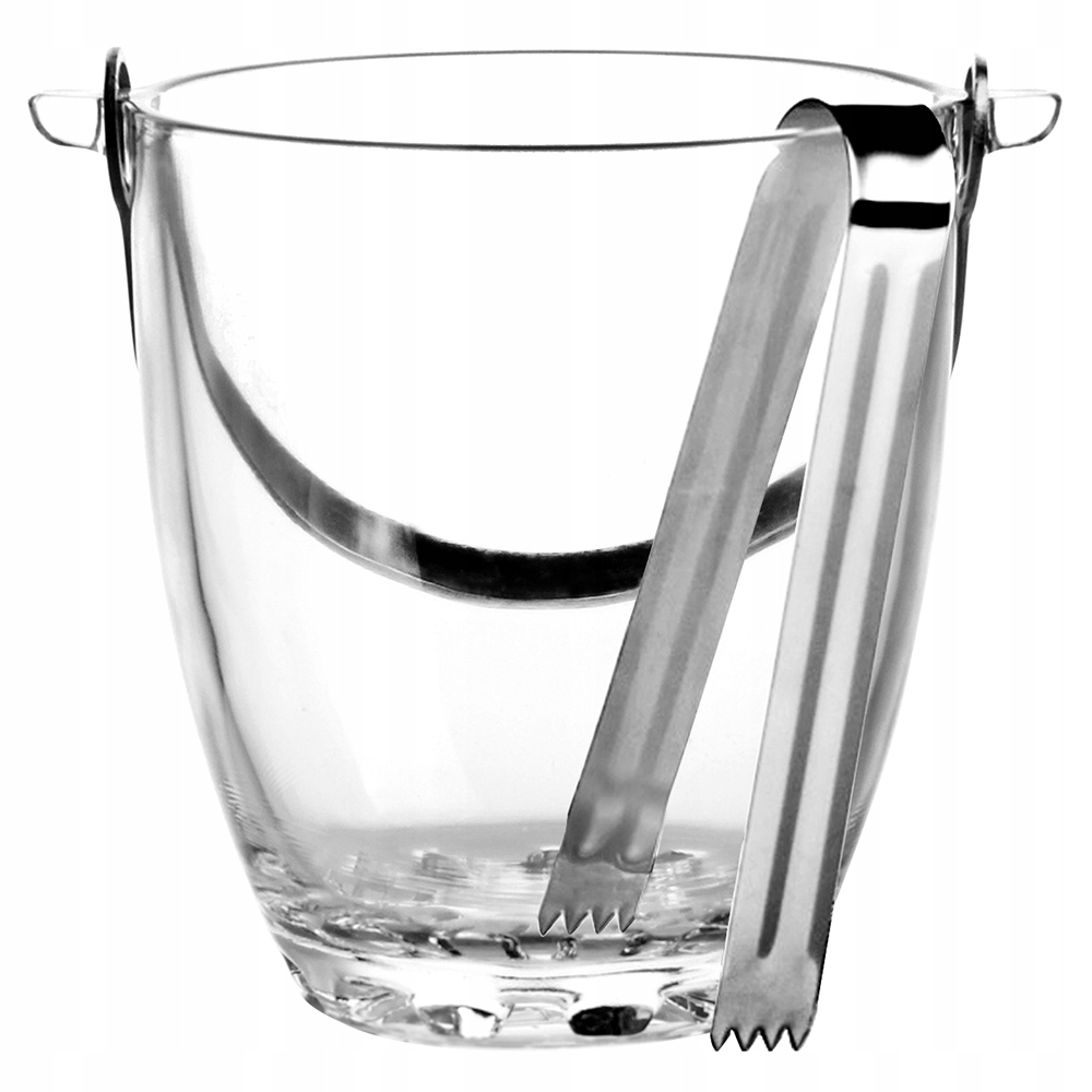 

Szklane Wiaderko Do Lodu I Szczypce 880ML Altom