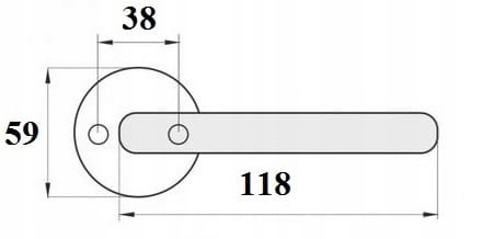 GERDA KLAMKA WD / OSLO CHROM POLEROWANY Marka Gerda